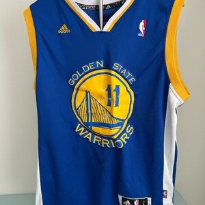 Adidas Blue and Yellow Golden State Warriors Jersey